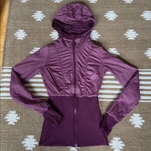 Lululemon Dance Studio Jacket - Reversible Plum Zip-Up Hoodie